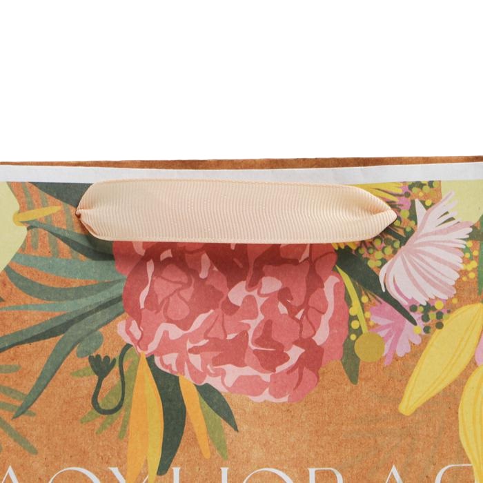 картинка Пакет крафтовый горизонтальный «Вдохновляй красотой» 23 × 27 × 11.5 см от официального интернет-магазина Каарал