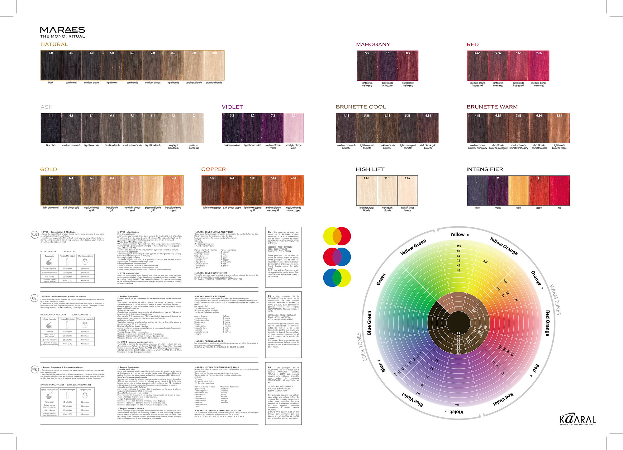 картинка Перманентный краситель Maraes Color,5.0 светлый каштан, 60 мл от официального интернет-магазина Каарал
