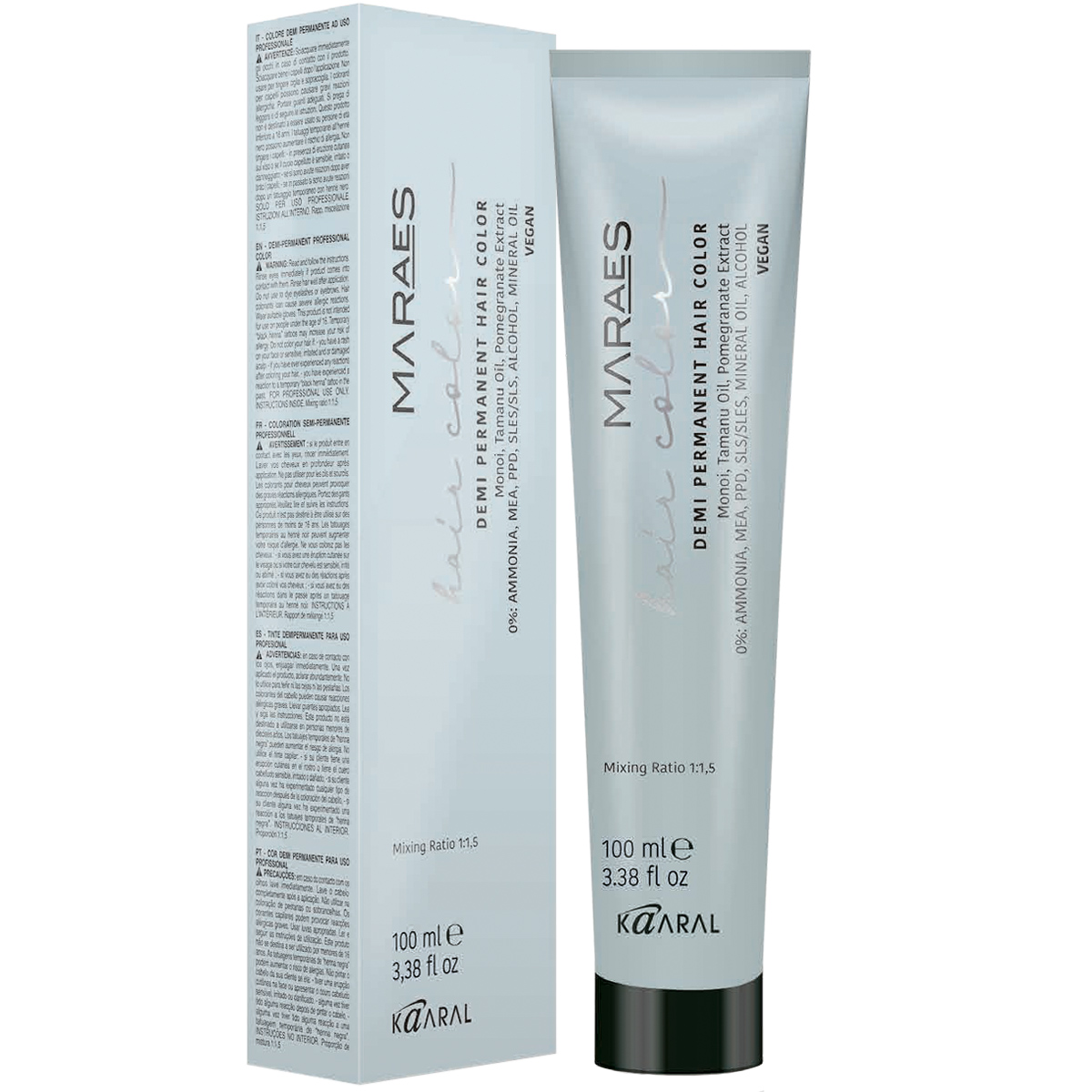 картинка 5.66 Полуперманентная крем-краска Maraes Demi Permanent Hair Color, светлый каштан интенсивный красный, 100 мл от официального интернет-магазина Каарал