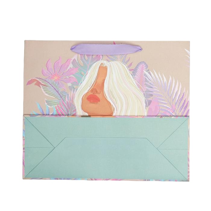 картинка Пакет крафтовый с пластиковым окном «Нежность» 31 х 26 х 11 см от официального интернет-магазина Каарал