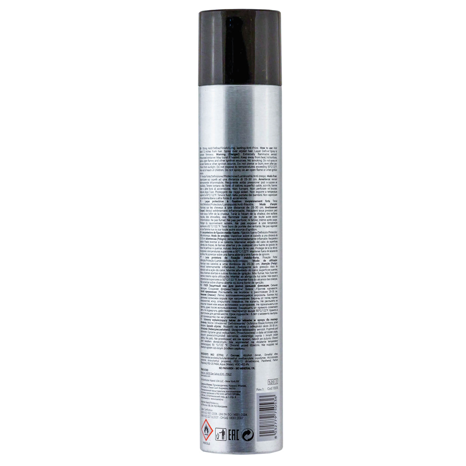 картинка Защитный лак для волос сильной фиксации Fixer Strong Hold Protective Finishing Spray, 400 мл от официального интернет-магазина Каарал