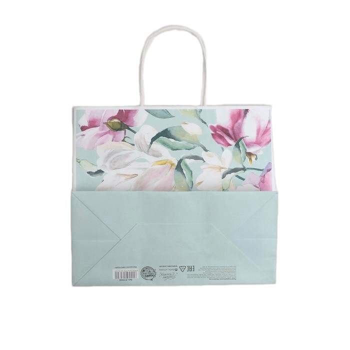 картинка Пакет подарочный крафтовый Present 25 × 22 × 12 см от официального интернет-магазина Каарал