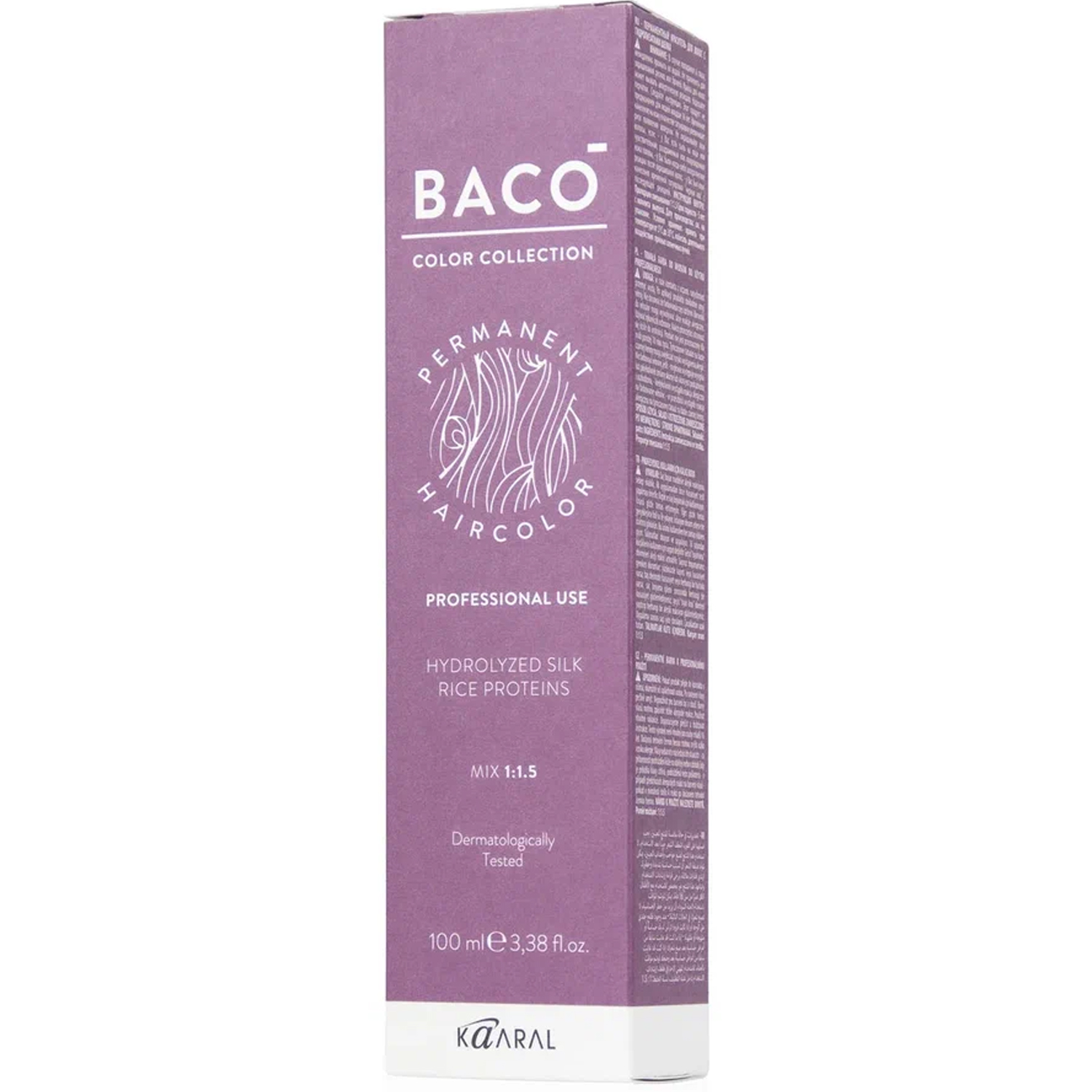 картинка 6.11 Крем-краска для волос Baco Color, тёмный блондин интенсивно-пепельный, 100 мл от официального интернет-магазина Каарал