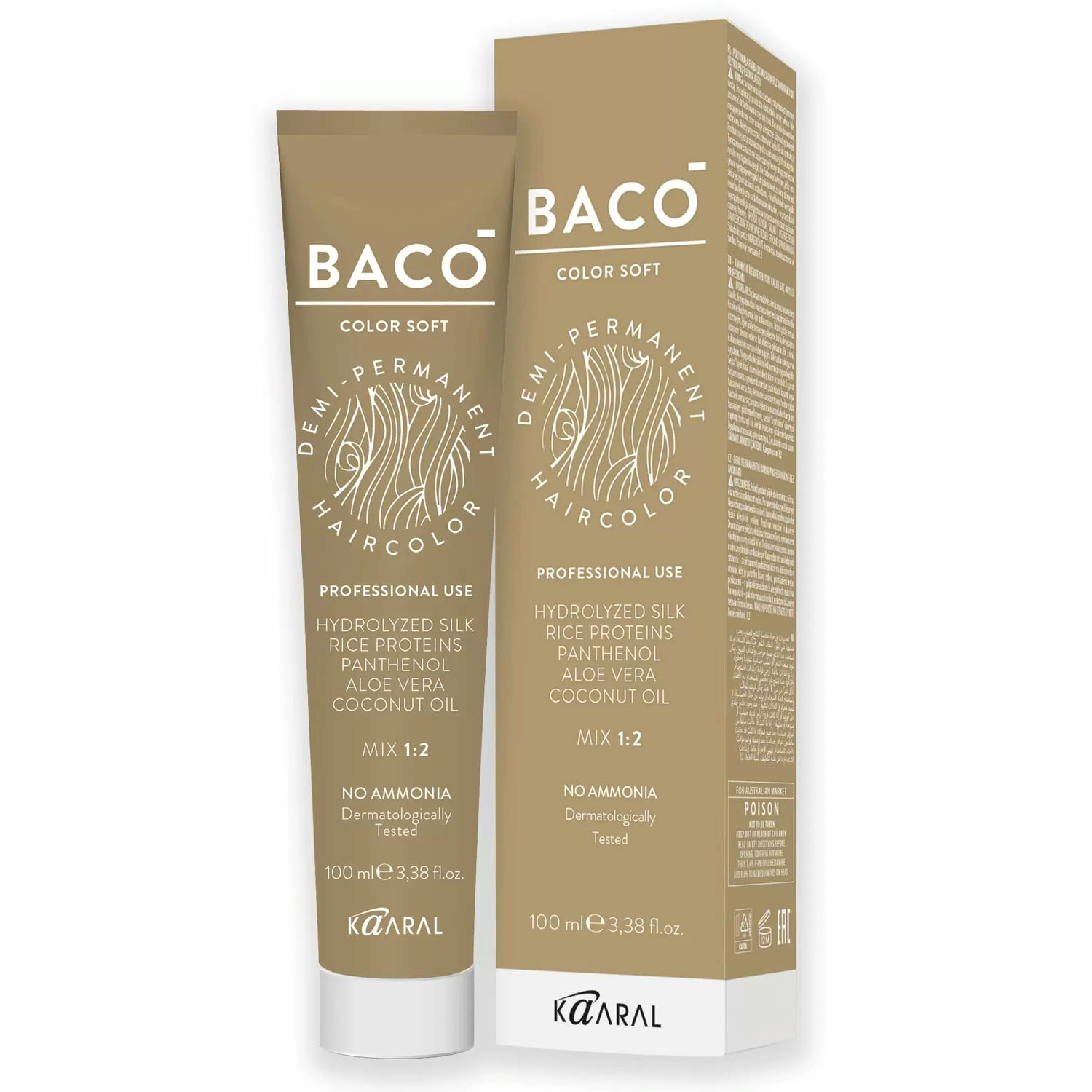 картинка 4.66 Стойкий безаммиачный краситель Baco Soft, глубокий красный коричневый, 100 мл от официального интернет-магазина Каарал