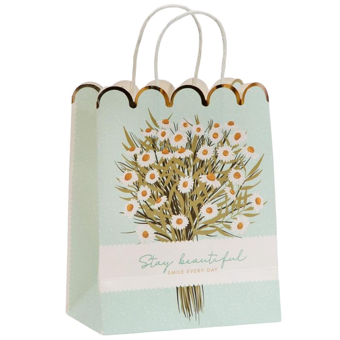 картинка Пакет подарочный крафтовый Stay Beautiful 18 × 23 × 10 см от официального интернет-магазина Каарал