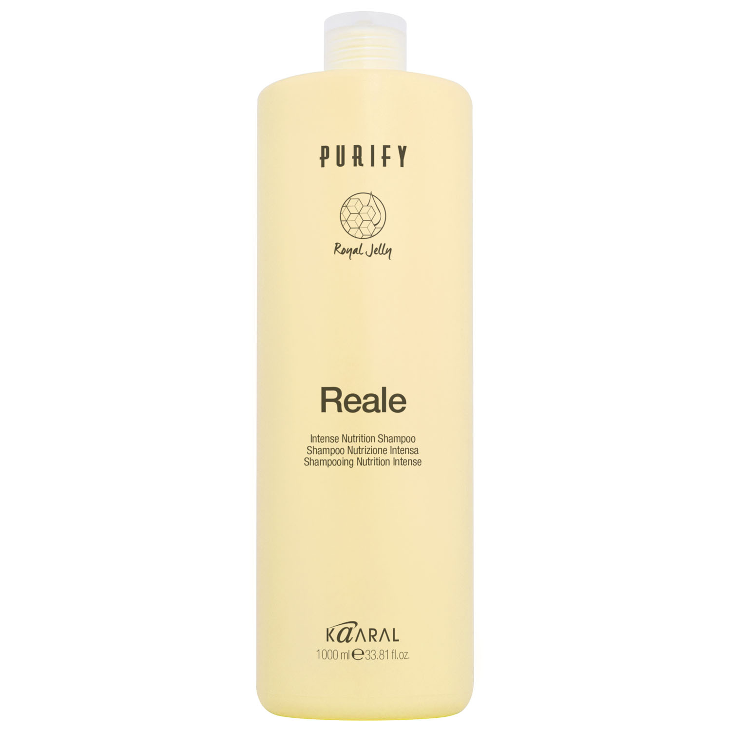 картинка Восстанавливающий шампунь для поврежденных волос Reale Intense Nutrition Shampoo, 1000 мл от официального интернет-магазина Каарал